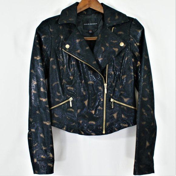 NWOT Rock & Republic python fitted moto ja… - Picture 1 of 7